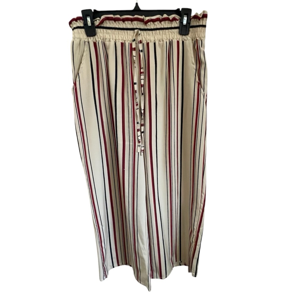 Striped Gaucho Pants - XL / XXL